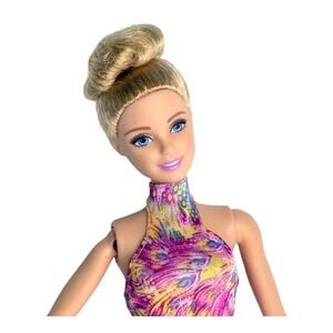 Barbie Doll Pull String Gymnast & Outfit 2015 Mattel Works Tie A Ribbon On Wand